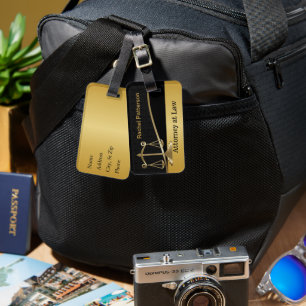 Scales of Justice Law Lawyer Luggage Tag