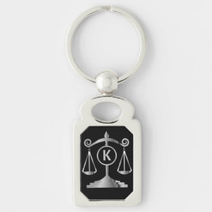 Scales of Justice   Law   Lawyer   Silver Key Ring