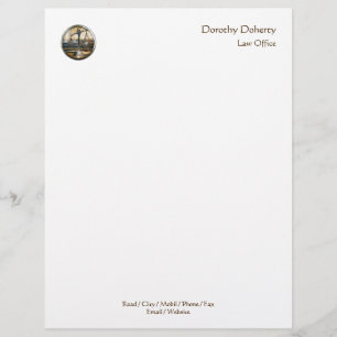 Scales of Justice LAW OFFICE Letterhead
