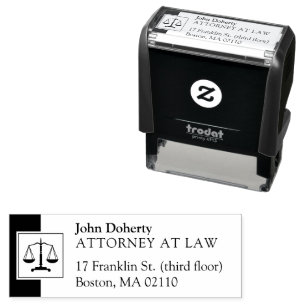 Scales of Justice   Law Office Self-inking Stamp