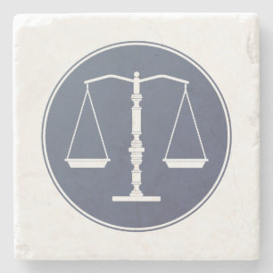 Scales of Justice   Lawer Gifts Stone Coaster
