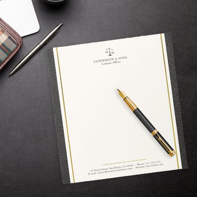 Scales of justice lawyer office professional  notepad (Creator Uploaded)