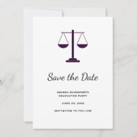 Scales of Justice Legal Services Symbol Graduation