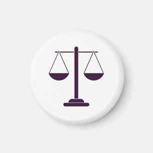 Scales of Justice Legal Services Symbol Magnet