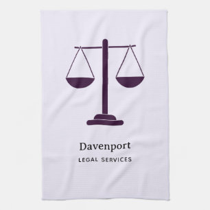 Scales of Justice Legal Services Symbol Tea Towel