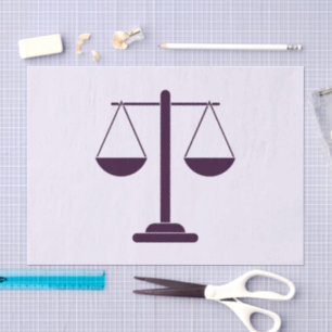 Scales of Justice Legal Services Symbol Tissue Paper