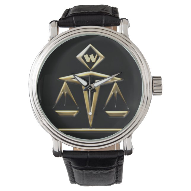 Scales of Justice - Monogrammed (v1) Watch (Front)