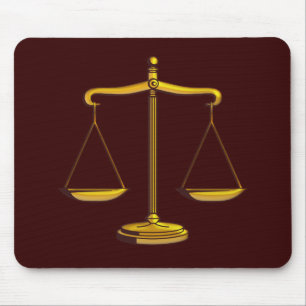 Scales of Justice Mouse Pad