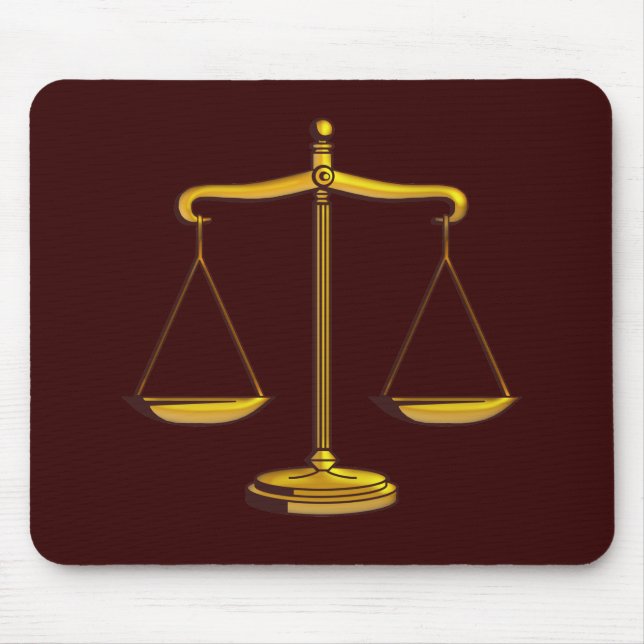 Scales of Justice Mouse Pad (Front)