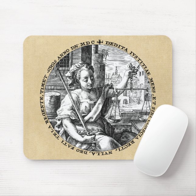 Scales of Justice Mouse Pad (With Mouse)
