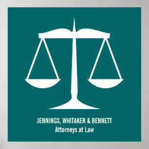 Scales of Justice Poster