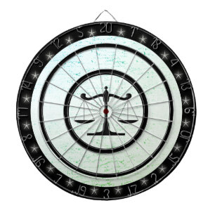Scales of Justice Regulation Green Dartboard