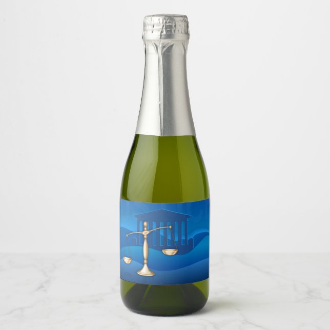 Scales of Justice Sparkling Wine Label (Front)