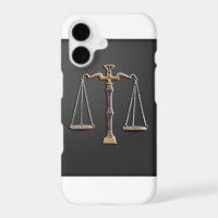 Scales of Justice - Vintage, Black and White