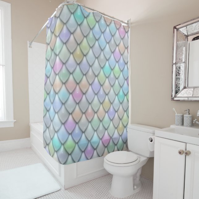 Scales pattern 9  Shower Curtain  (In Situ)