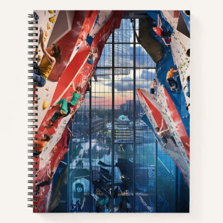 Scaling the Indoor Climbing Gym Notebook