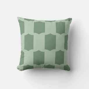 Scallop Grid Garden Sage & Moss Green Cushion