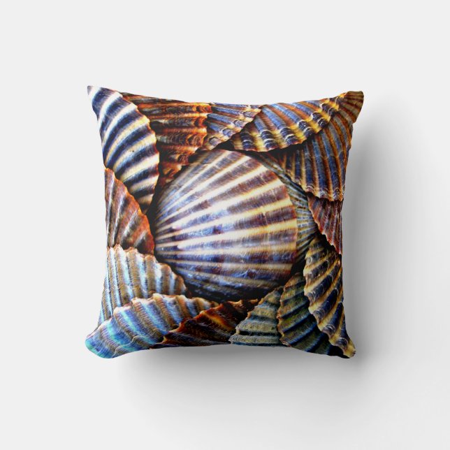 Scallop Seashell Pillow (Front)