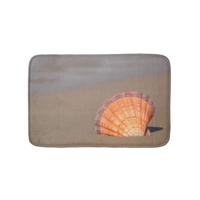 Scallop Shell| Crete, Greece Bath Mat (Front)