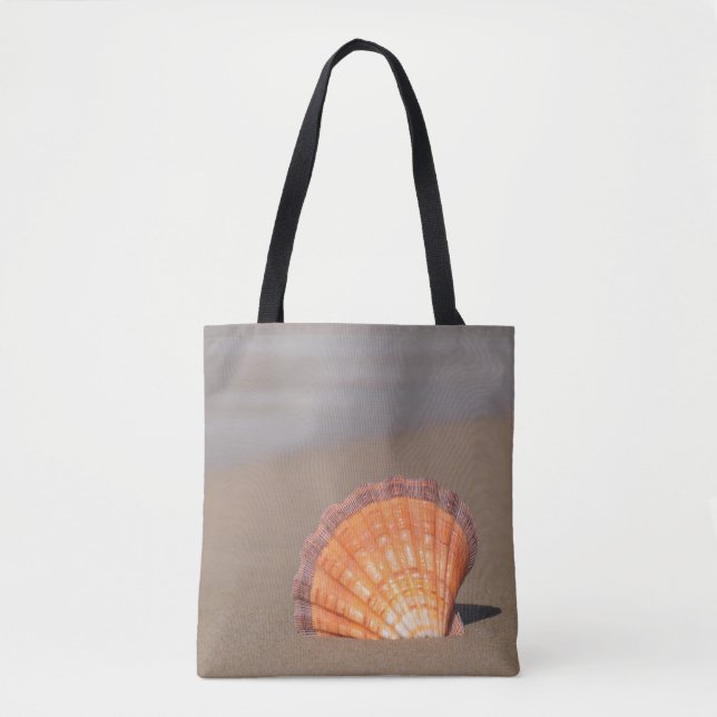 Scallop Shell| Crete, Greece Tote Bag (Front)