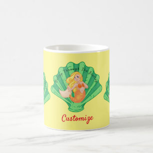Scallop Shell Mermaid Thunder_Cove Coffee Mug