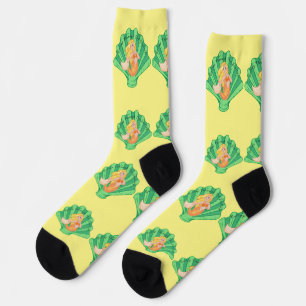 Scallop Shell Mermaid Thunder_Cove   Socks