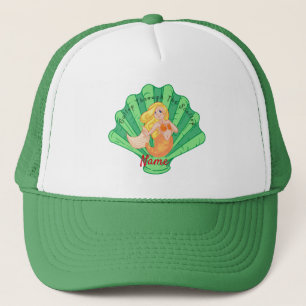 Scallop Shell Mermaid Thunder_Cove Trucker Hat
