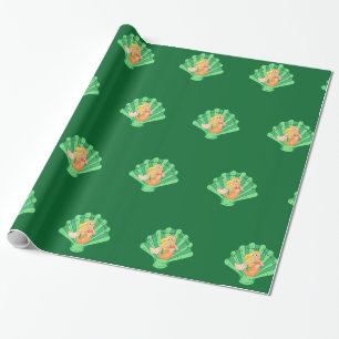 Scallop Shell Mermaid Thunder_Cove Wrapping Paper