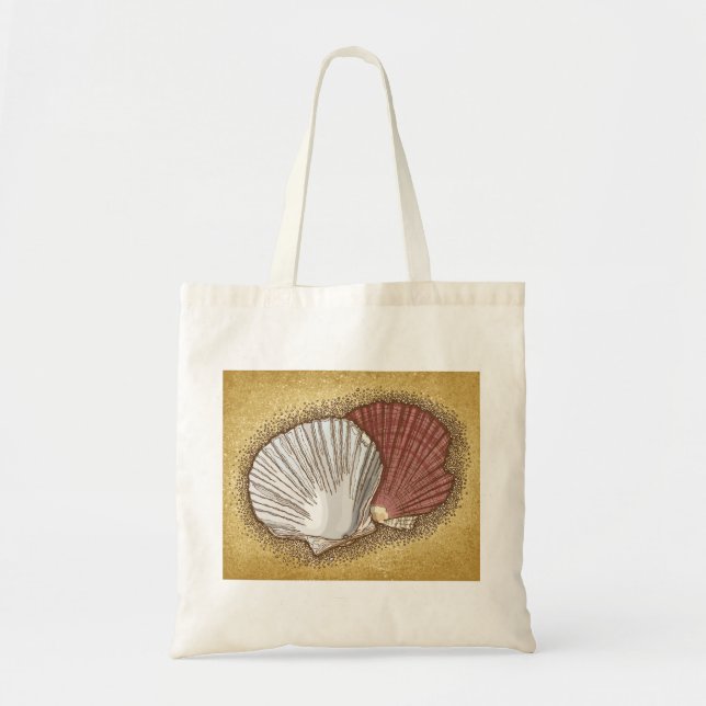 Scallop shells tote bag (Front)