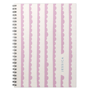 Scallop Stripes Journal - Orchid