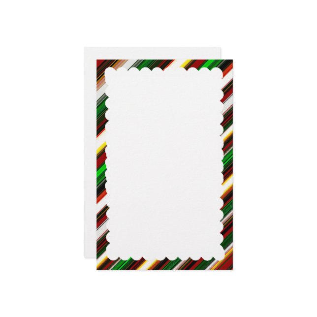 scalloped border stationery (Front/Back In Situ)