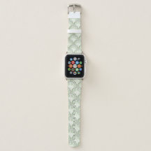 Scalloped Dots Gradient Ombre Green Pattern