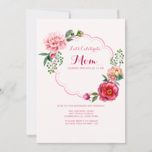 Scalloped Floral Invitation