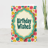 Scalloped Frame Birthday Card