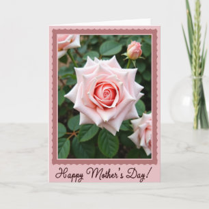 Scalloped Rose Border Card