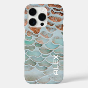 Scalloped Sea Salt Pools – Pink and Teal Pools iPhone 16 Pro Case