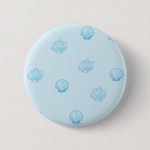 Scallops Outline Minimalism 6 Cm Round Badge