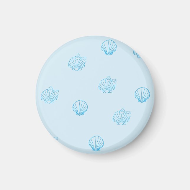 Scallops Outline Minimalism Magnet (Front)