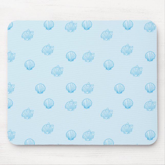Scallops Outline Minimalism Mouse Pad (Front)