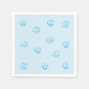 Scallops Outline Minimalism Napkin