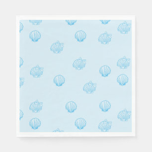 Scallops Outline Minimalism Napkin