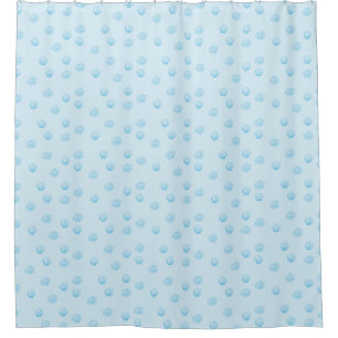 Scallops Outline Minimalism Shower Curtain