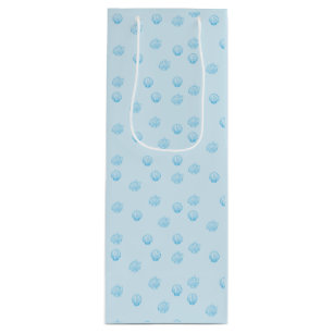Scallops Outline Minimalism Wine Gift Bag