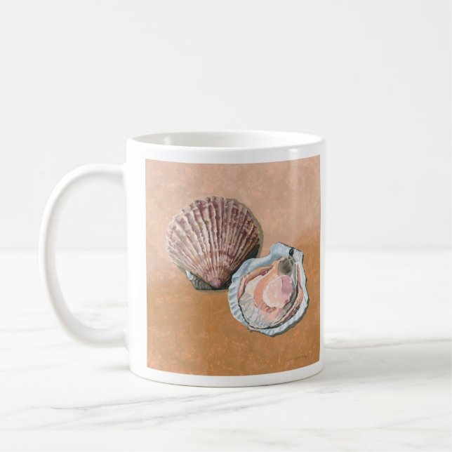 Scallops Still Life Coffee Mug (Left)
