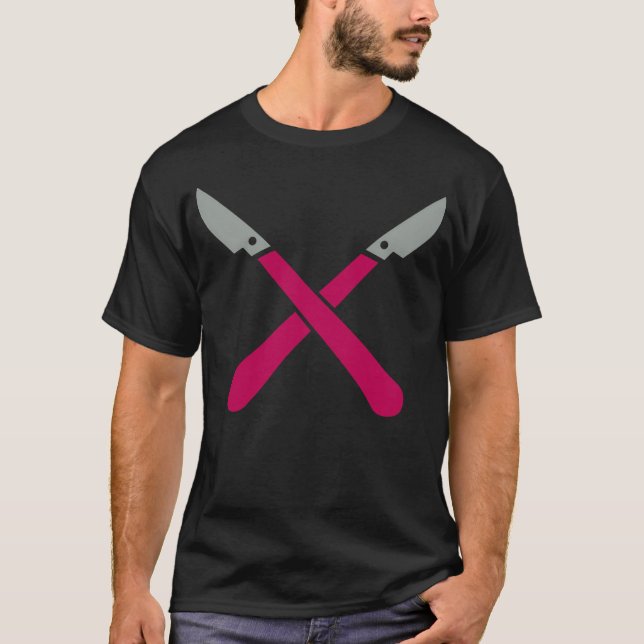 scalpel medicine tool lancet knife doctor gift gir T-Shirt (Front)