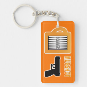 Scammer's Mugshot Key Ring