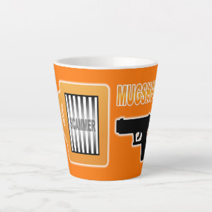 Scammer's Mugshot Latte Mug