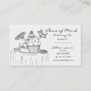 scan0003, Peace of Mind, Catering Co., Lillian ... Business Card