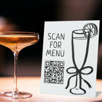 SCAN FOR DRINK MENU QR CODE Cocktails Bar