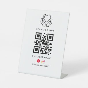 Scan for Link Hub QR Code Sign 